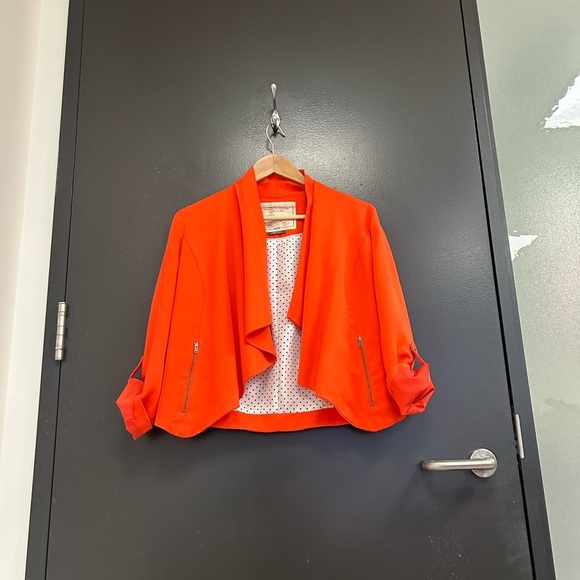 Cartonnier (Anthropologie) S Women's Orange blazer EUC - Picture 7 of 11